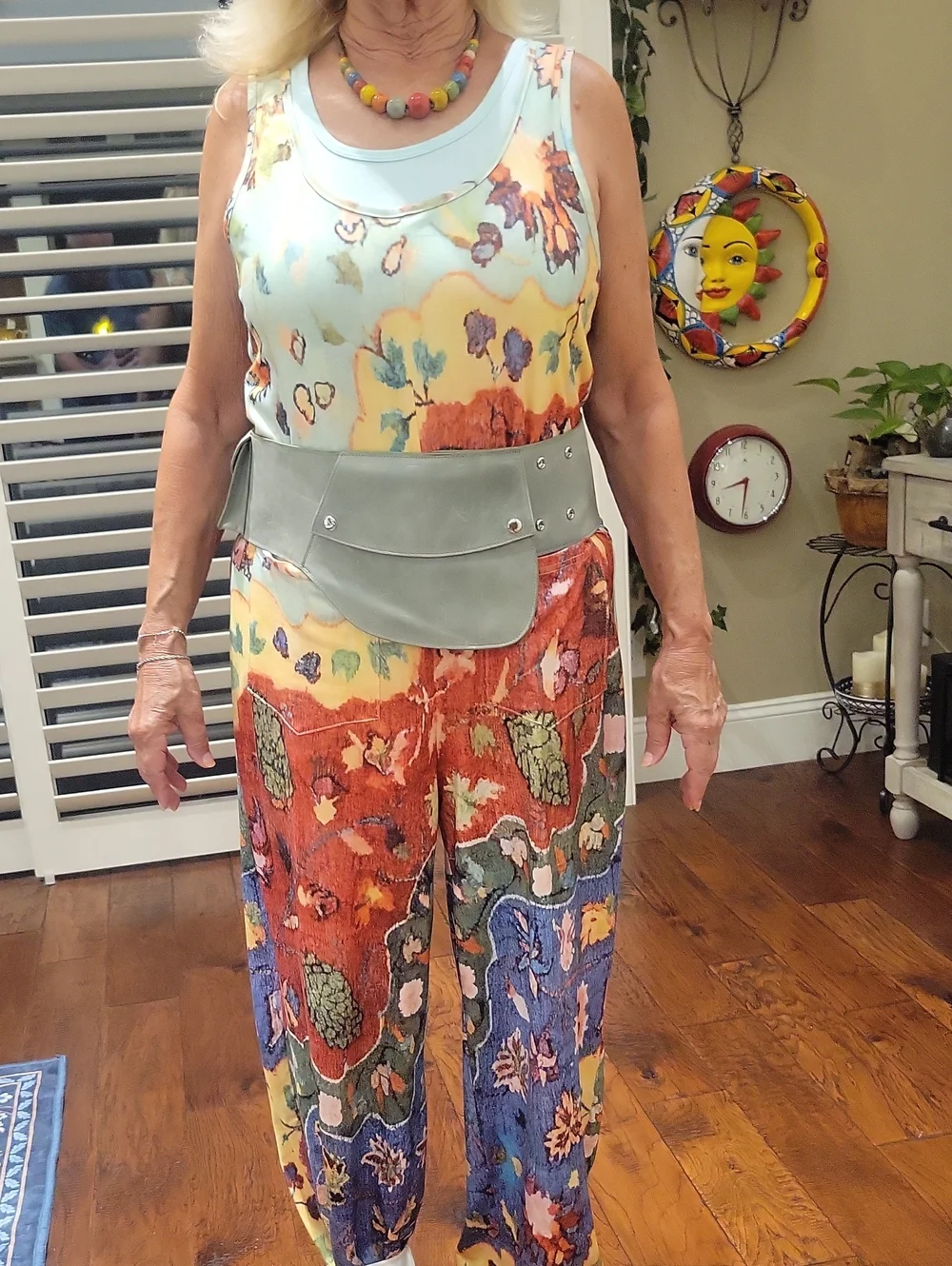 Mango Women's Leather Belt Bag With Pockets.